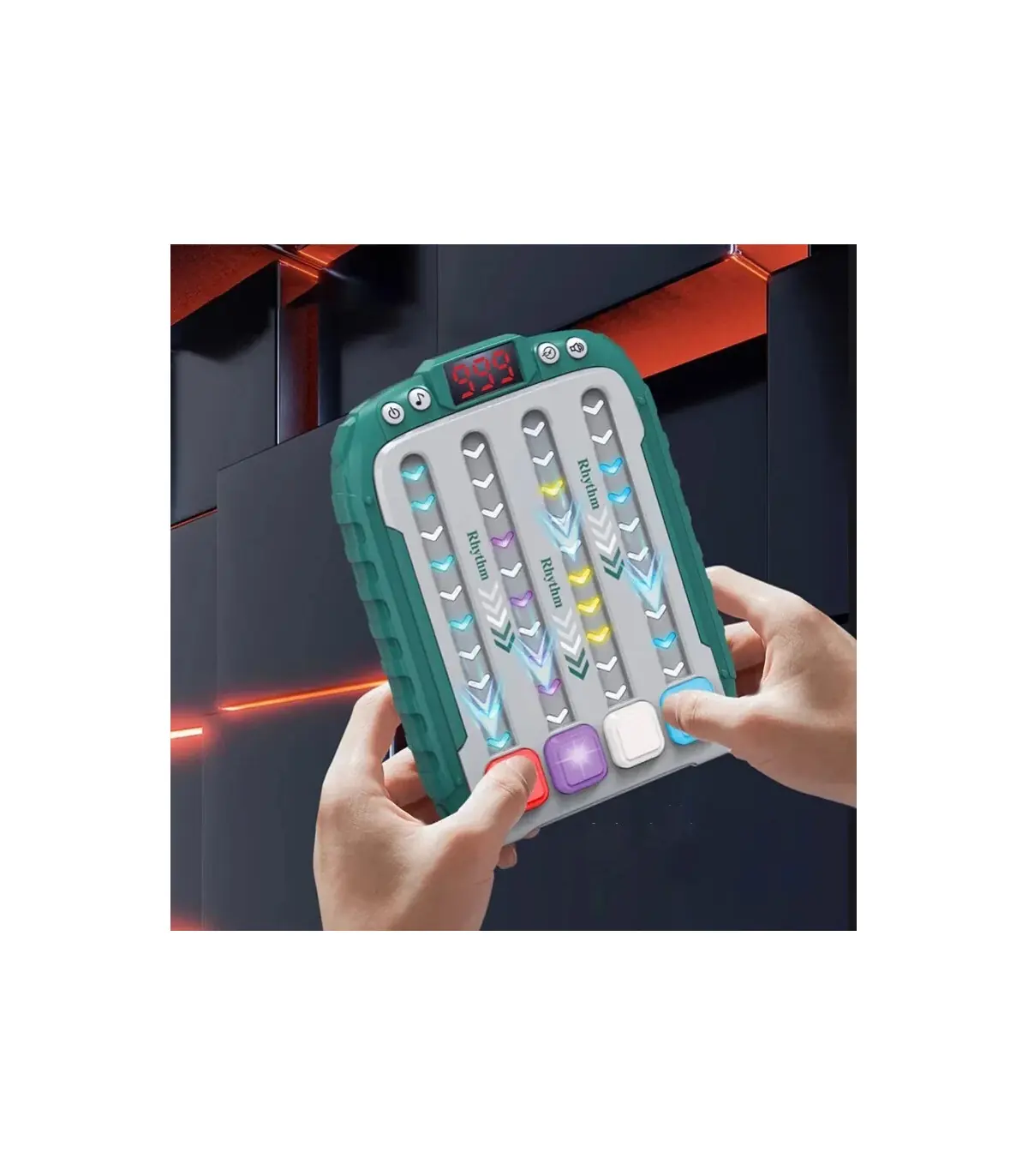 [Small purple] Machine de jeu de puzzle de musique électronique, poches Montessori, jouet de vo