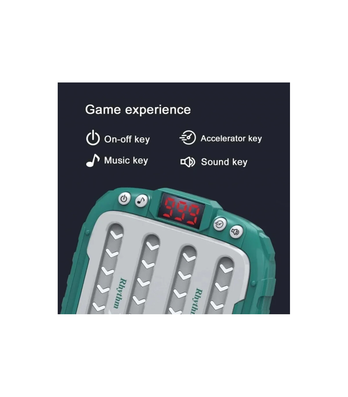 [Big green] Machine de jeu de puzzle de musique électronique, poches Montessori, jouet de voyag