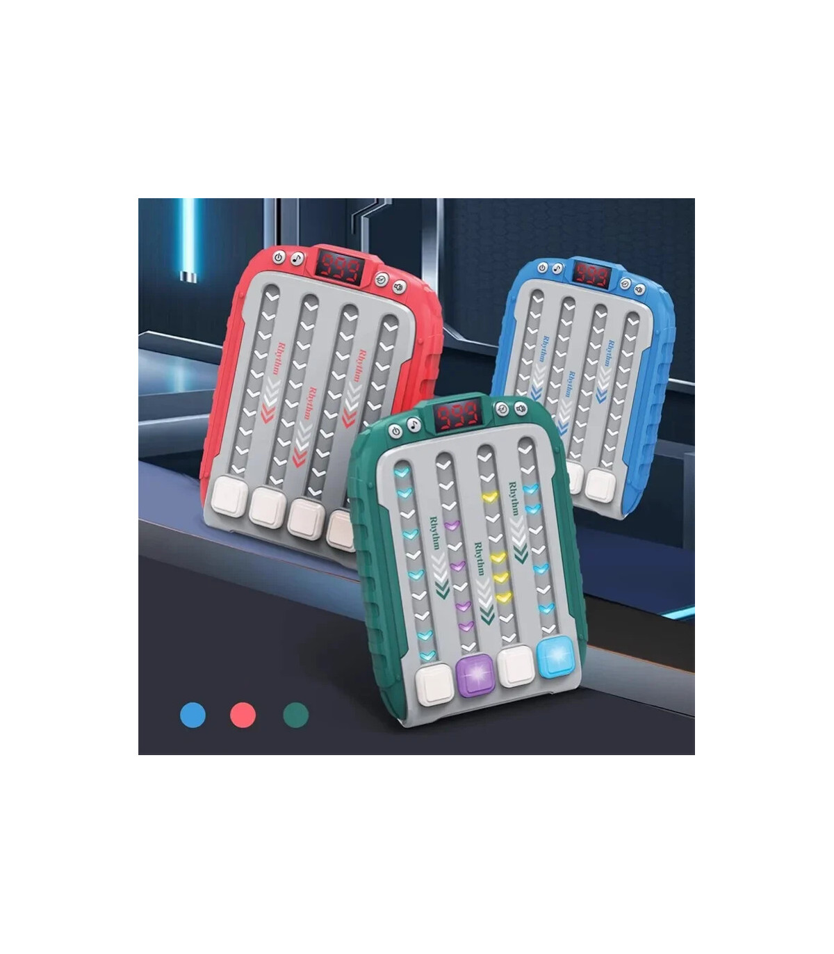 [Small baby blue] Machine de jeu de puzzle de musique électronique, poches Montessori, jouet de