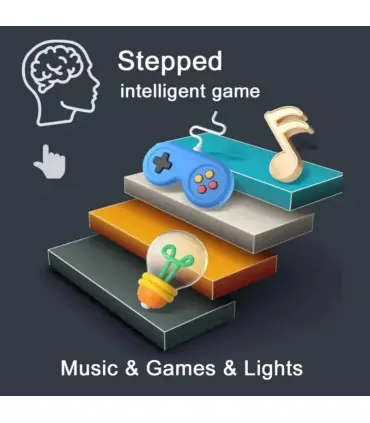 [Small baby blue] Machine de jeu de puzzle de musique électronique, poches Montessori, jouet de