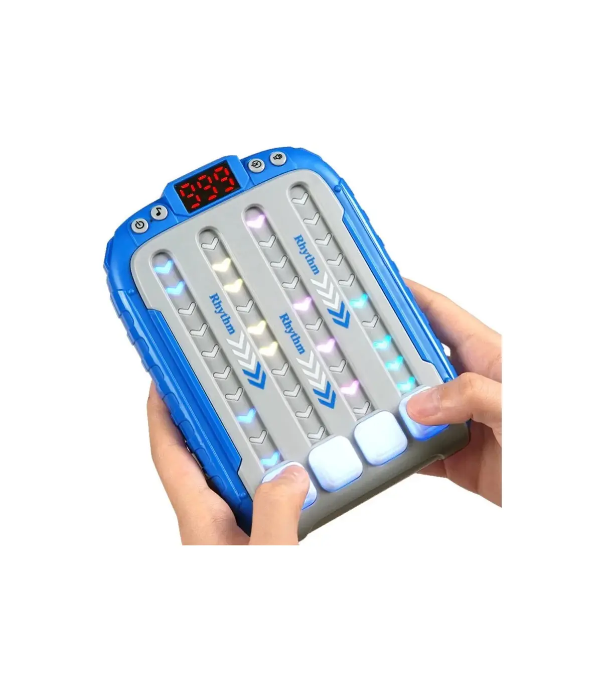 [Big blue] Machine de jeu de puzzle de musique électronique, poches Montessori, jouet de voyage