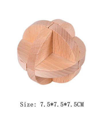 [YF065-030] Puzzle en bois Lu Ban, jeux de cerveau, jeux IQ pour enfants et adultes, Casse-tête