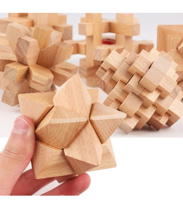 Jeu de cerveau bois qualité premium