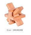 [UG060-040] Puzzle en bois Lu Ban jouets cerveau jeux IQ pour enfants et adultes Casse-tête Rom