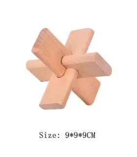 [FR045-020] Lu Ban Puzzle jouets en bois pour le cerveau, jeux IQ pour enfants et adultes, Cass