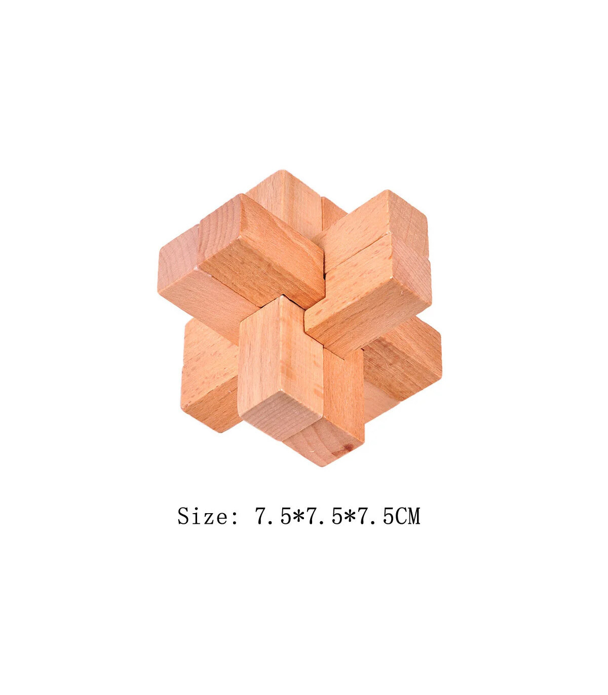 MN055- Puzzle en bois Lu Ban vue d'ensemble