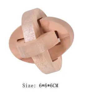 [VX055-030] Puzzle en bois Lu Ban jouets cerveau jeux IQ pour enfants et adultes Casse-tête Rom