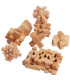 [YB055-035] Puzzle en bois Lu Ban jeux de cerveau pour enfants et adultes Casse-tête Rompecabez