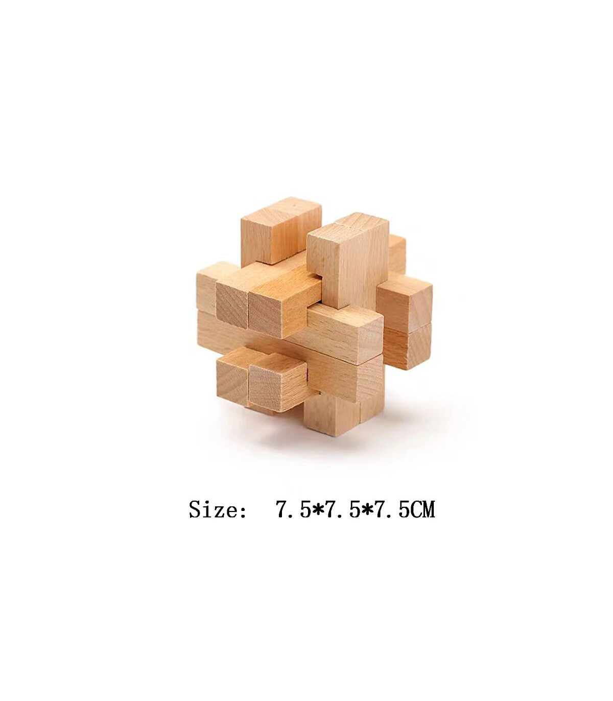 [ZY100-040] Puzzle en bois Lu Ban jouets cerveau jeux IQ pour enfants et adultes Casse-tête Rom