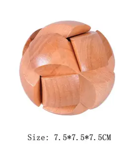 [J105-050] Puzzle en bois Lu Ban, jeux de cerveau, jeux IQ pour enfants et adultes, casse-tête 
