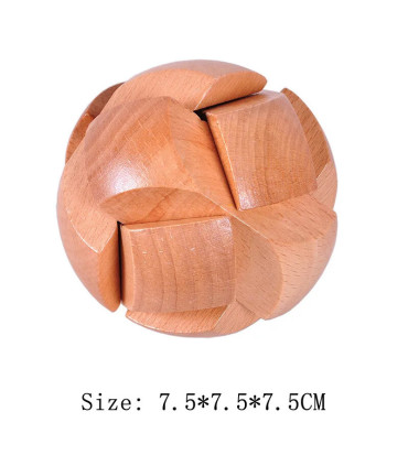 [J105-050] Puzzle en bois Lu Ban, jeux de cerveau, jeux IQ pour enfants et adultes, casse-tête 