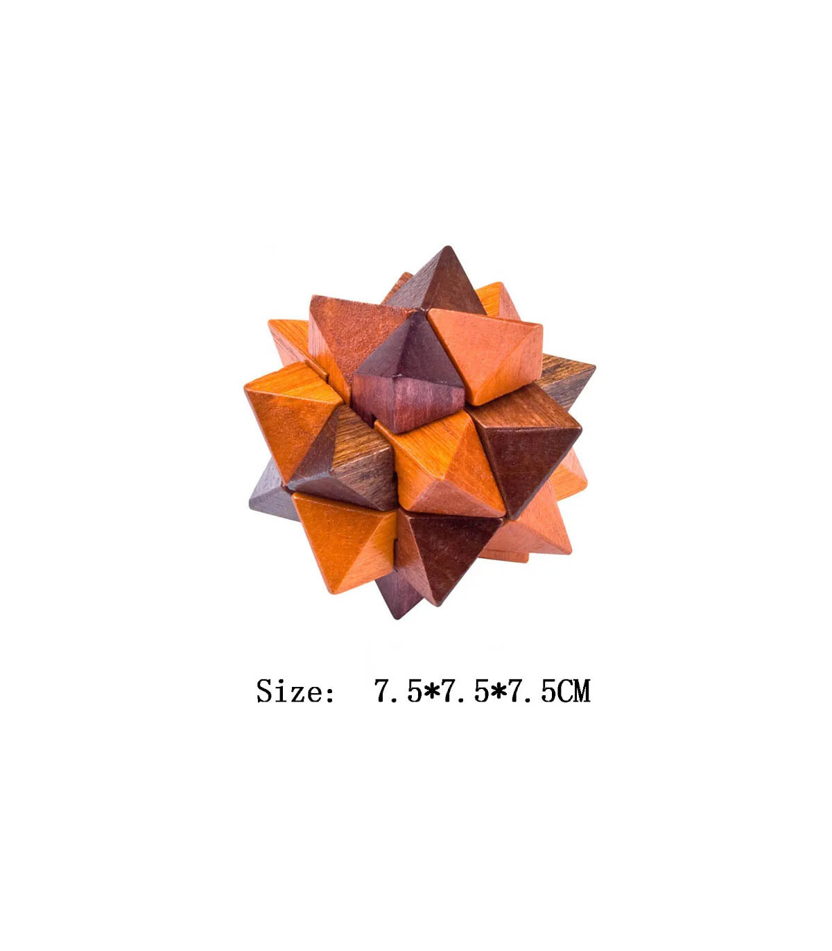 HW120- Puzzle en bois Lu Ban complet vue d'ensemble