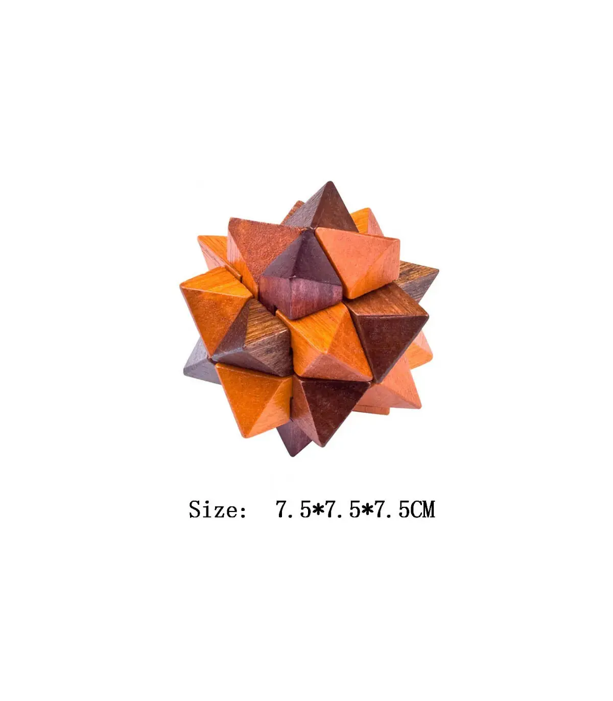 [HW120-052] Puzzle en bois Lu Ban jouets cerveau jeux IQ pour enfants et adultes Casse-tête Rom