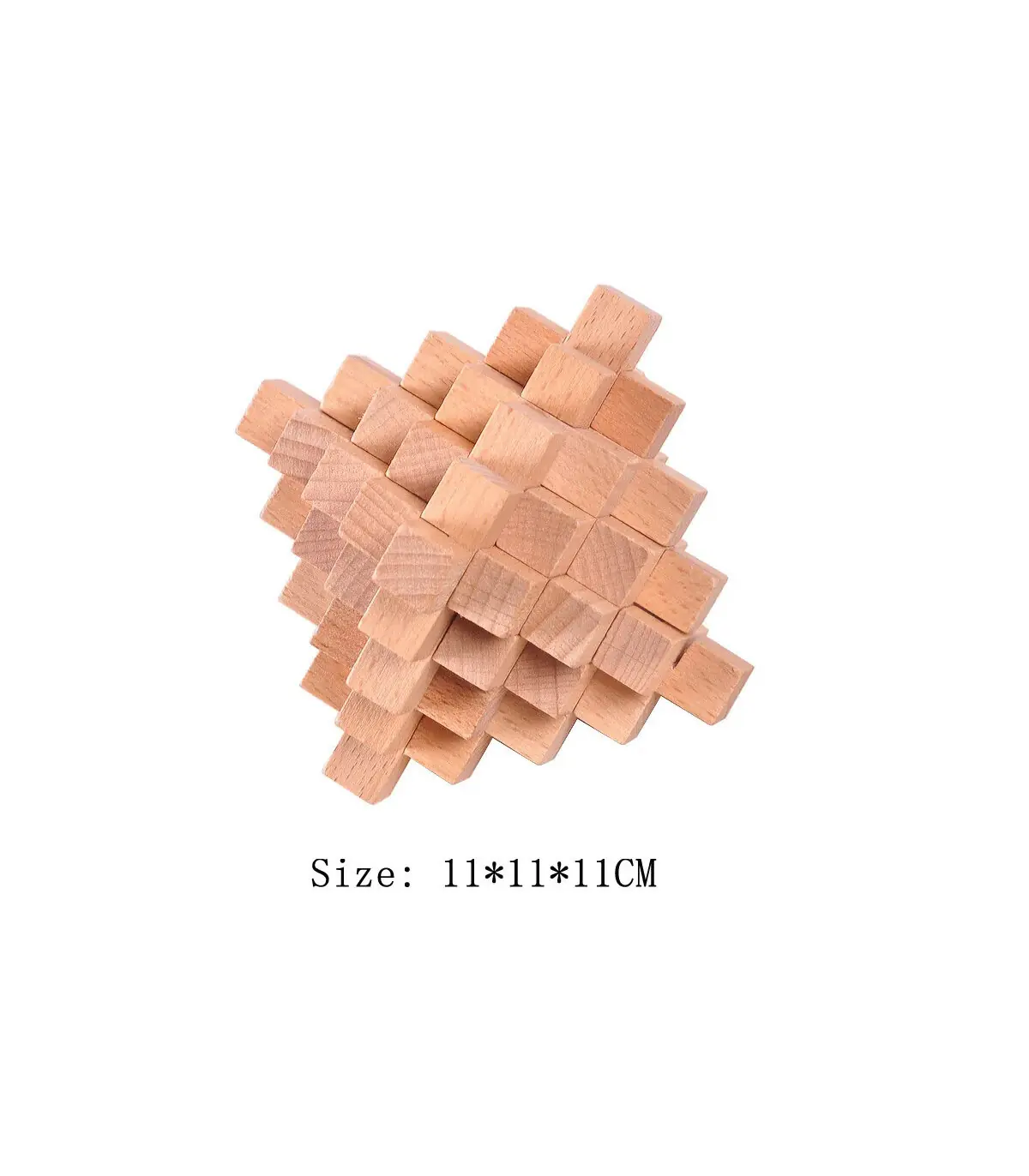 [FL120-055] Puzzle en bois Lu Ban jouets cerveau jeux IQ pour enfants et adultes Casse-tête Rom