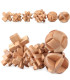 [QD065-065] Puzzle en bois Lu Ban jouets cerveau jeux IQ pour enfants et adultes Casse-tête Rom