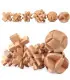 [RE065-040] Puzzle en bois Lu Ban jouets cerveau jeux IQ pour enfants et adultes Casse-tête Rom