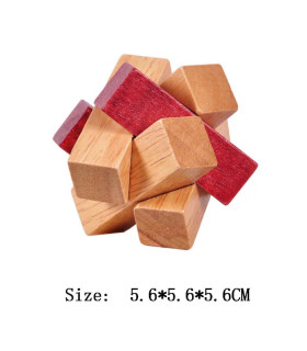 [NB070-031] Puzzle en bois Lu Ban, jeux de cerveau, IQ pour enfants et adultes, Casse-tête 3D e