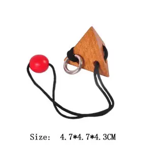 [XU020-055] Puzzle en bois Lu Ban jouets cerveau jeux IQ pour enfants et adultes Casse-tête Rom