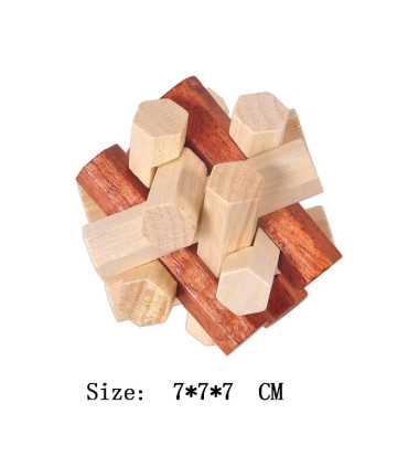 CP080- Puzzle en bois Lu Ban vue d'ensemble
