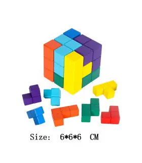 [GA140-051] Puzzle en bois Lu Ban jouets cerveau jeux IQ pour enfants et adultes Casse-Tête Rom