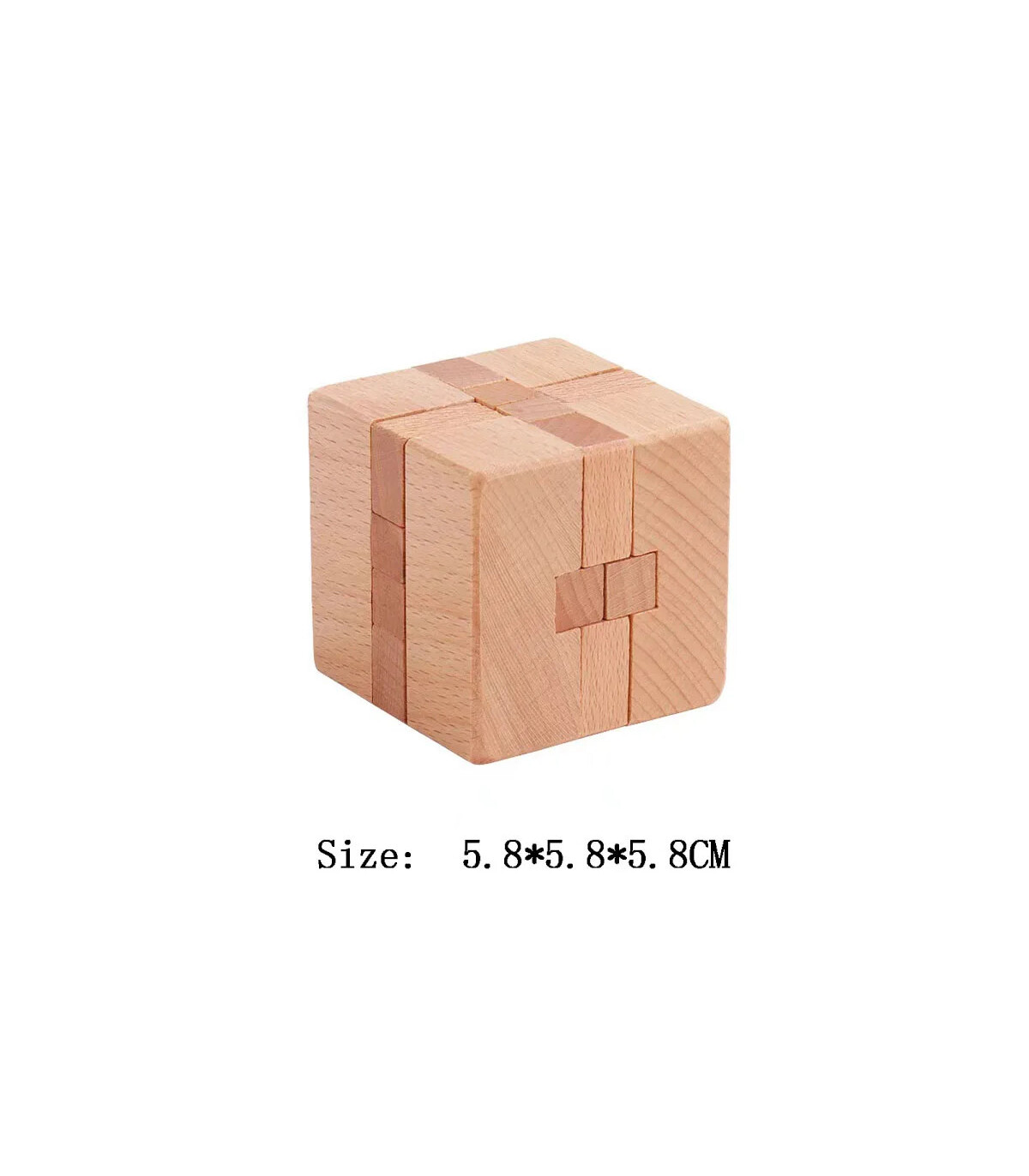 SH135- Puzzle en bois Lu Ban jeu casse-tête 3D