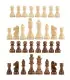 Nouveau jeu d\'échecs haut de gamme en bois massif de 7.8cm/3 pouces, 32 pièces pour jeu de dive
