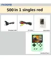 [Green-1] Eingebaute klassische Retro-Arcade-Spielekonsole, tragbar, über 500, Emulator.