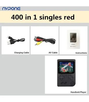 [Grey-1] Console de jeux d\'arcade rétro classique intégrée, portable, plus de 500, émulateur de