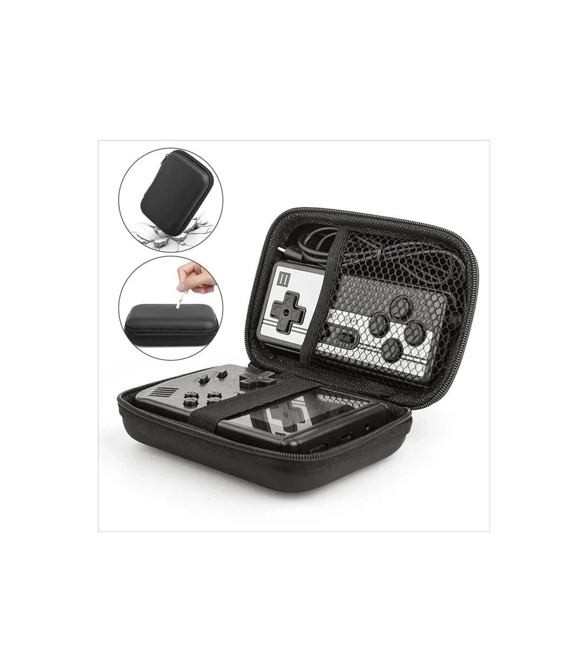 [Blue-1] Console de jeux d\'arcade rétro classique intégrée, portable, plus de 500, émulateur de