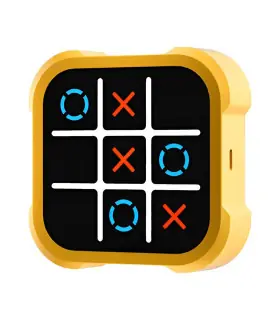 [Yellow 3PCS] Jeu électronique TIC-TAC-TOE 3 en 1, consoles de jeux d\'échecs à boulons, jouets 