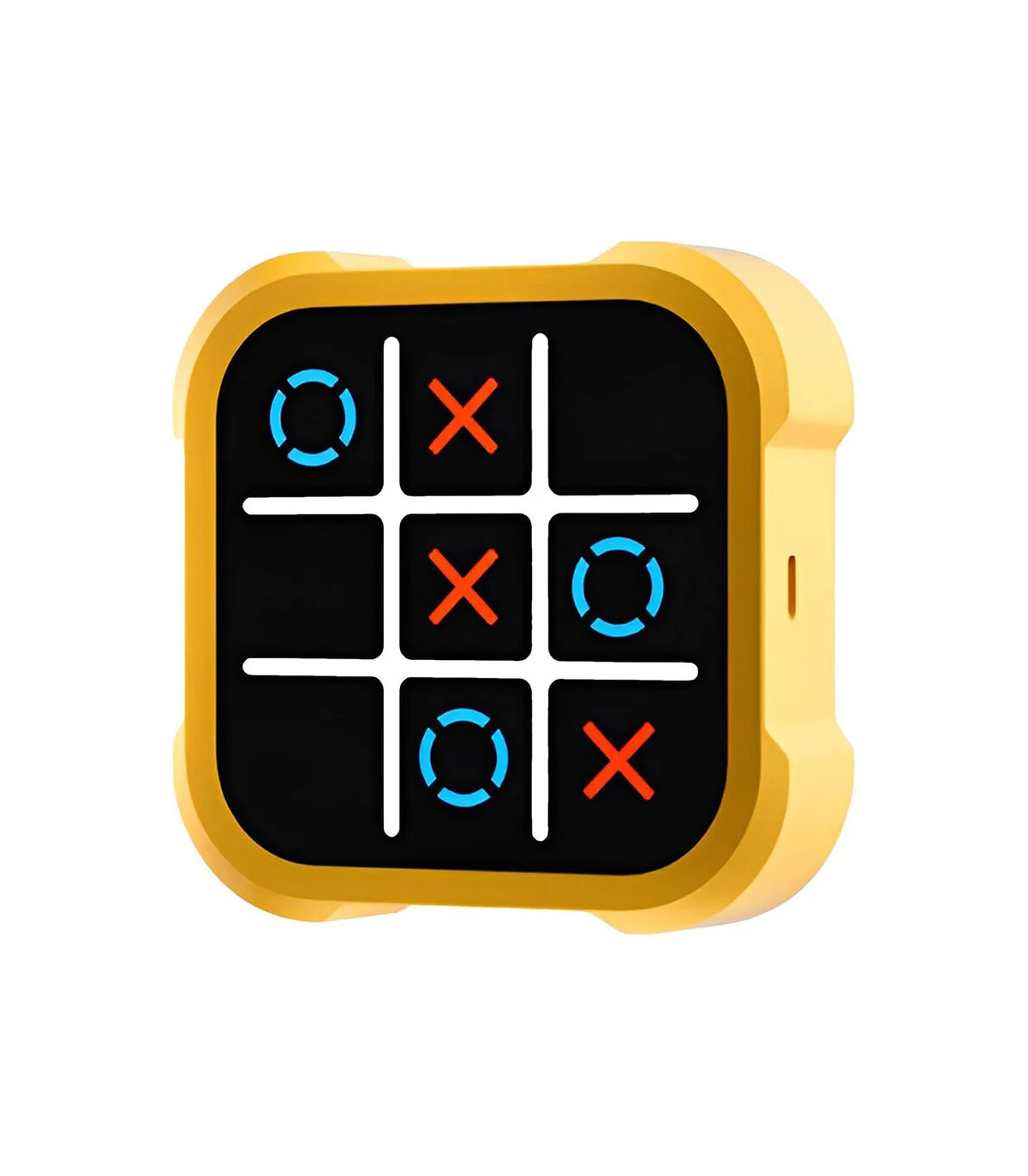 [Yellow 1PCS] Jeu électronique TIC-TAC-TOE 3 en 1, consoles de jeux d\'échecs à boulons, jouets 