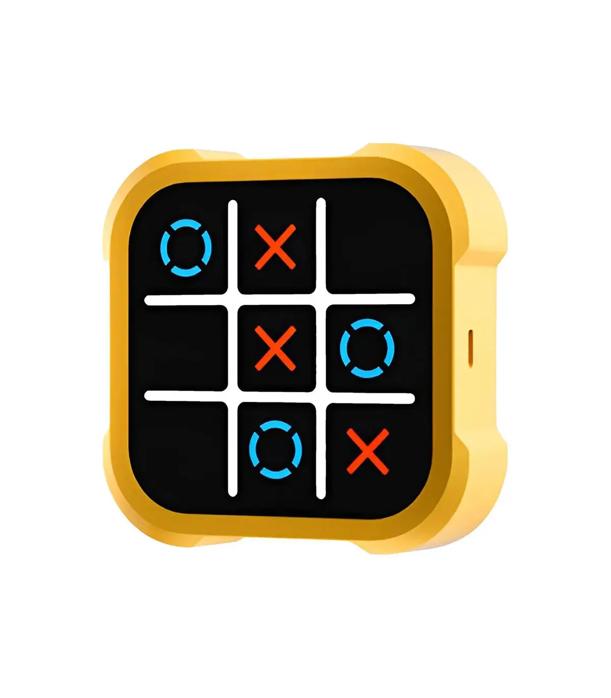 [Yellow 1PCS] Jeu électronique TIC-TAC-TOE 3 en 1, consoles de jeux d\'échecs à boulons, jouets 