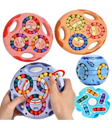 [AD-2] Haricots magiques rotatifs 3 en 1 pour enfants, Cube du bout des doigts, jouets pour enf