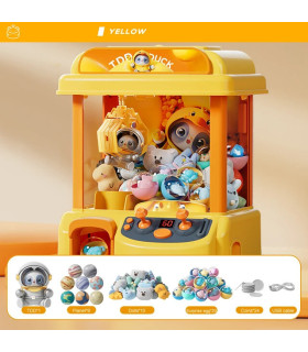 [Yellow] Machine à beurre à griffes bricolage pour enfants, jeu à pièces, pince à beurre, jouet