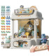 [White] Machine de jeu de poupée à pièces de monnaie, Mini griffes attrapées, jouets interactif