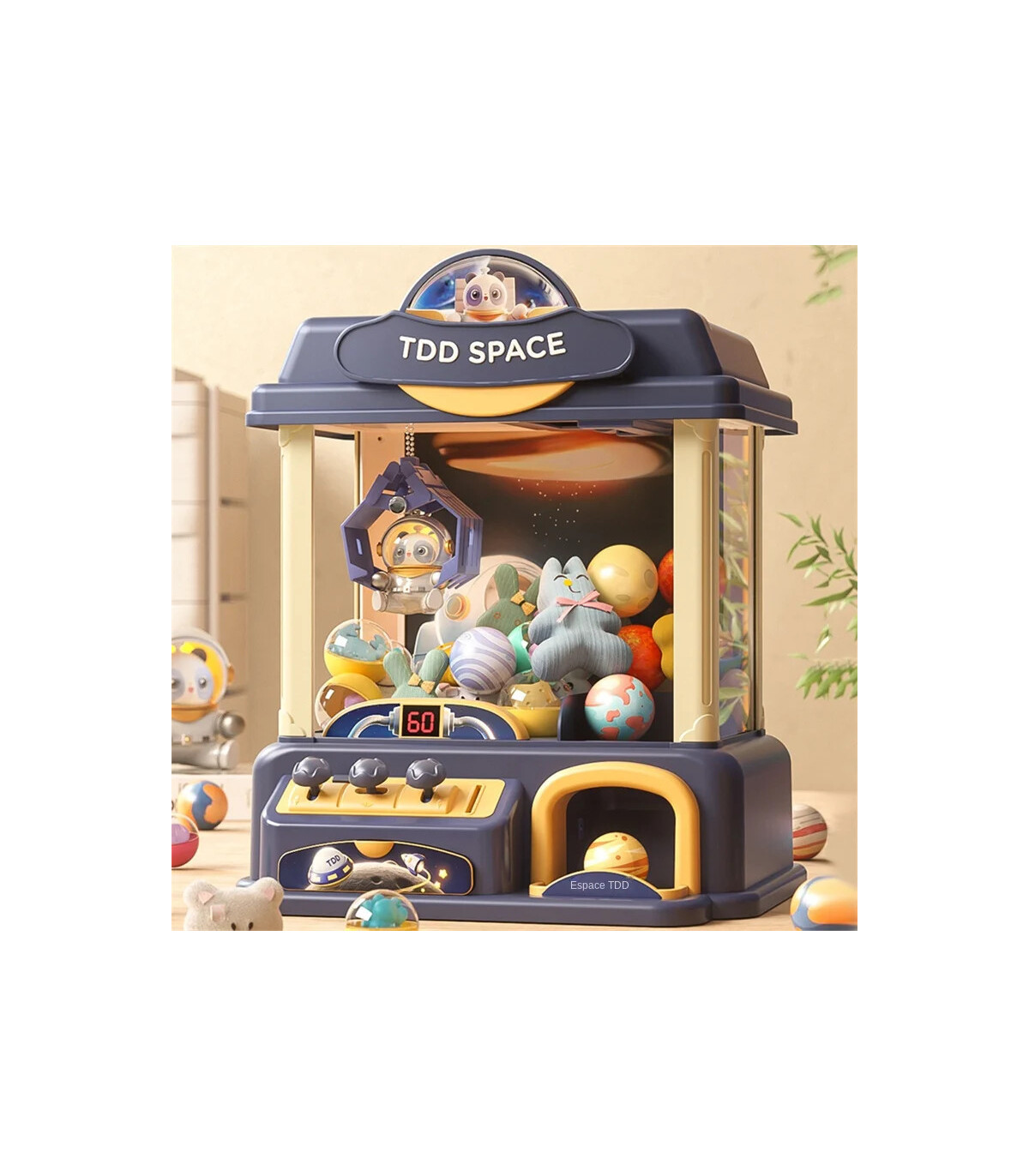 [Blue 1] Machine de jeu de poupée à pièces de monnaie, Mini griffes attrapées, jouets interacti