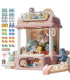 [Pink] Machine de jeu de poupée à pièces de monnaie, Mini griffes attrapées, jouets interactifs