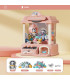 [Pink 1] Machine de jeu de poupée à pièces de monnaie, Mini griffes attrapées, jouets interacti