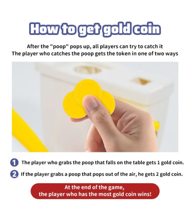 [A] Jouet amusant pour tours de toilettes, jeu de fête, jeux de société de décompression, chass