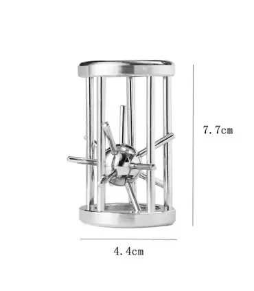 [Longzhongquci1] Star Metal Casse-tête pour enfants et adultes, Lock Unlock, IQ Challenge Games