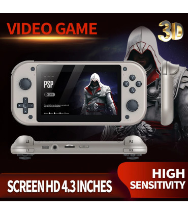 [64GB] BOYHOM M17 Console de jeu vidéo Portable rétro système Linux Open Source écran IPS 4.3 p