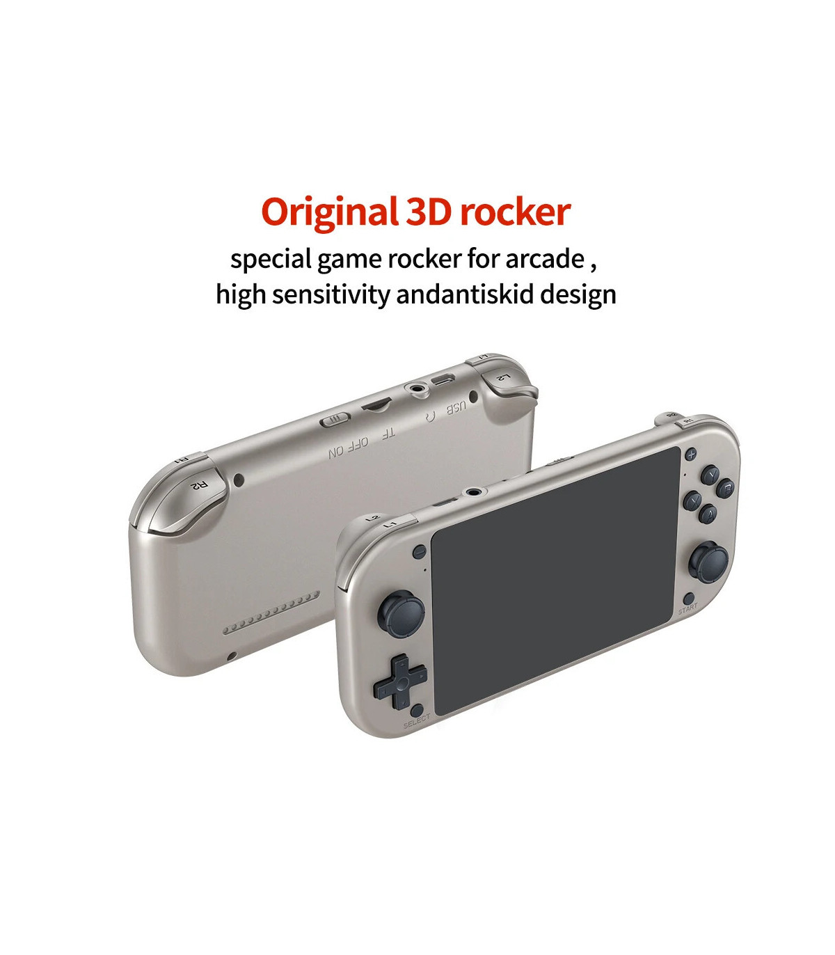 [64GB] BOYHOM M17 Console de jeu vidéo Portable rétro système Linux Open Source écran IPS 4.3 p