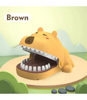 [Yellow] Jouet de mordre les doigts hippopotame d\'interaction Parent-enfant, jouet puzzle pour 