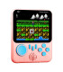 [Pink With handle] Console de jeu Portable avec écran de 3.5 pouces, jouets 666 jeux intégrés, 