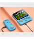[Blue With handle] Console de jeu Portable avec écran de 3.5 pouces, jouets 666 jeux intégrés, 