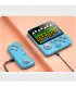 [Blue With handle] Console de jeu Portable avec écran de 3.5 pouces, jouets 666 jeux intégrés, 