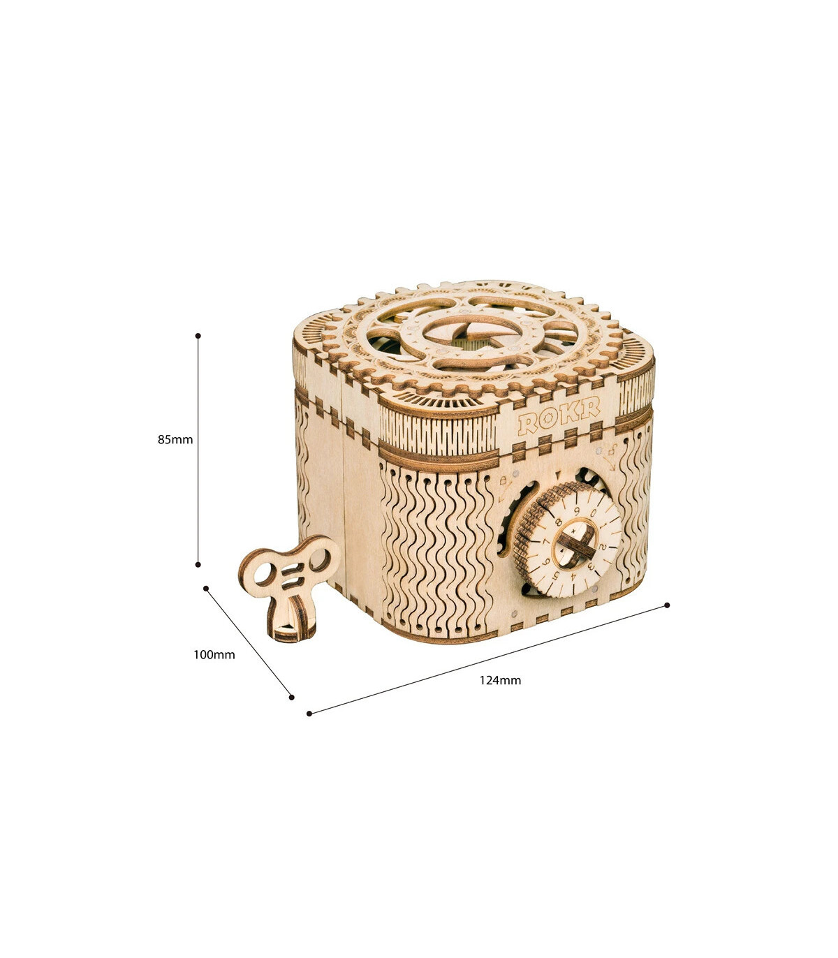 [Treasure Box] Robotime 123 pièces créatif bricolage 3D boîte au trésor en bois Puzzle jeu asse