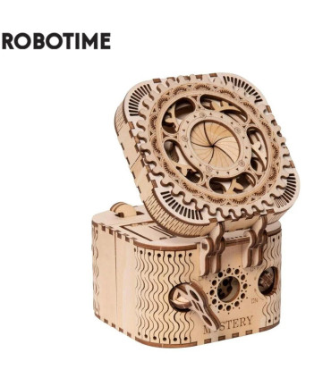 [Treasure Box] Robotime 123 pièces créatif bricolage 3D boîte au trésor en bois Puzzle jeu asse
