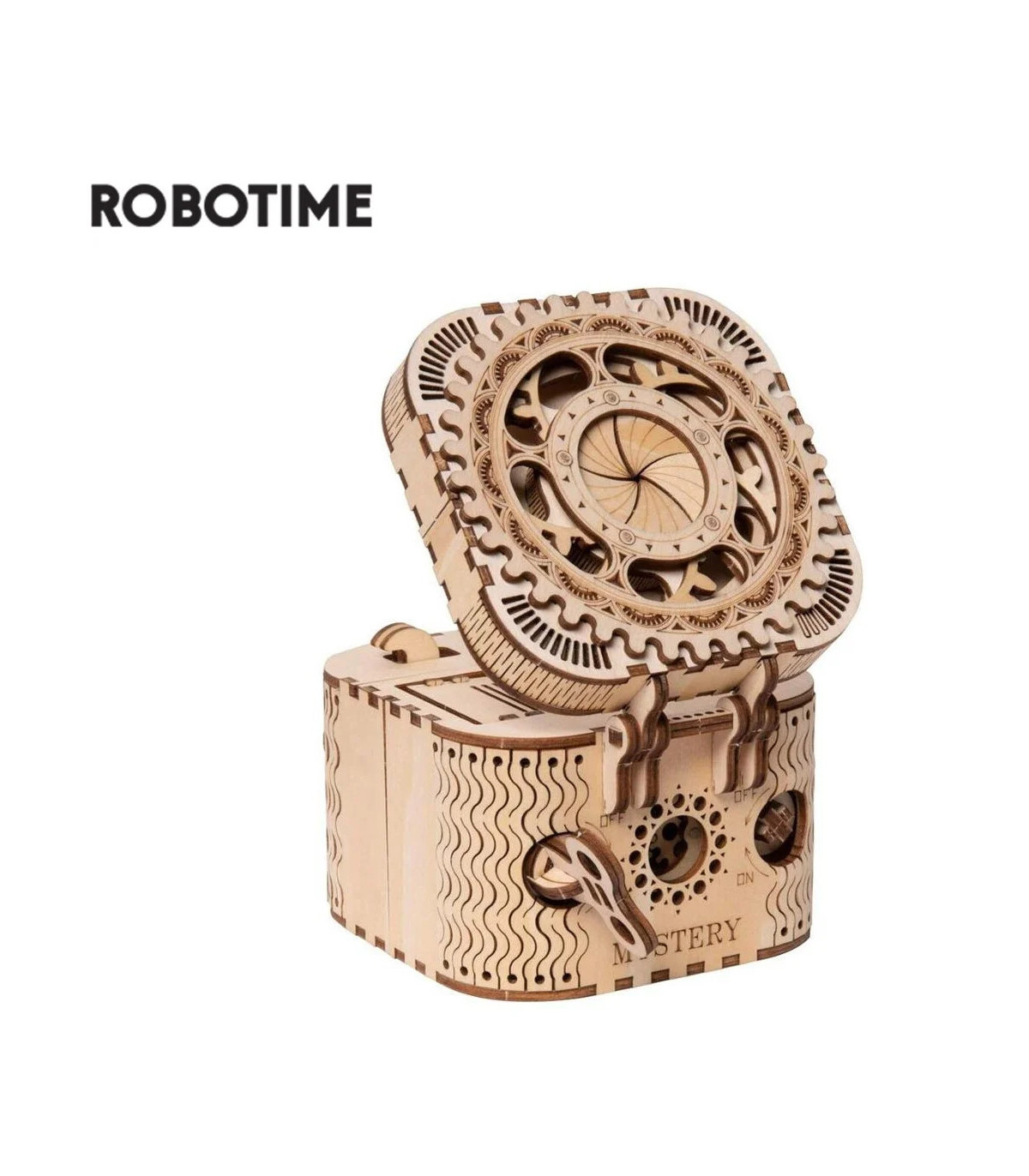 [Treasure Box] Robotime 123 pièces créatif bricolage 3D boîte au trésor en bois Puzzle jeu asse