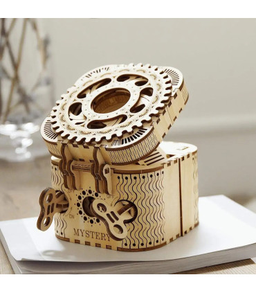 [Treasure Box] Robotime 123 pièces créatif bricolage 3D boîte au trésor en bois Puzzle jeu asse